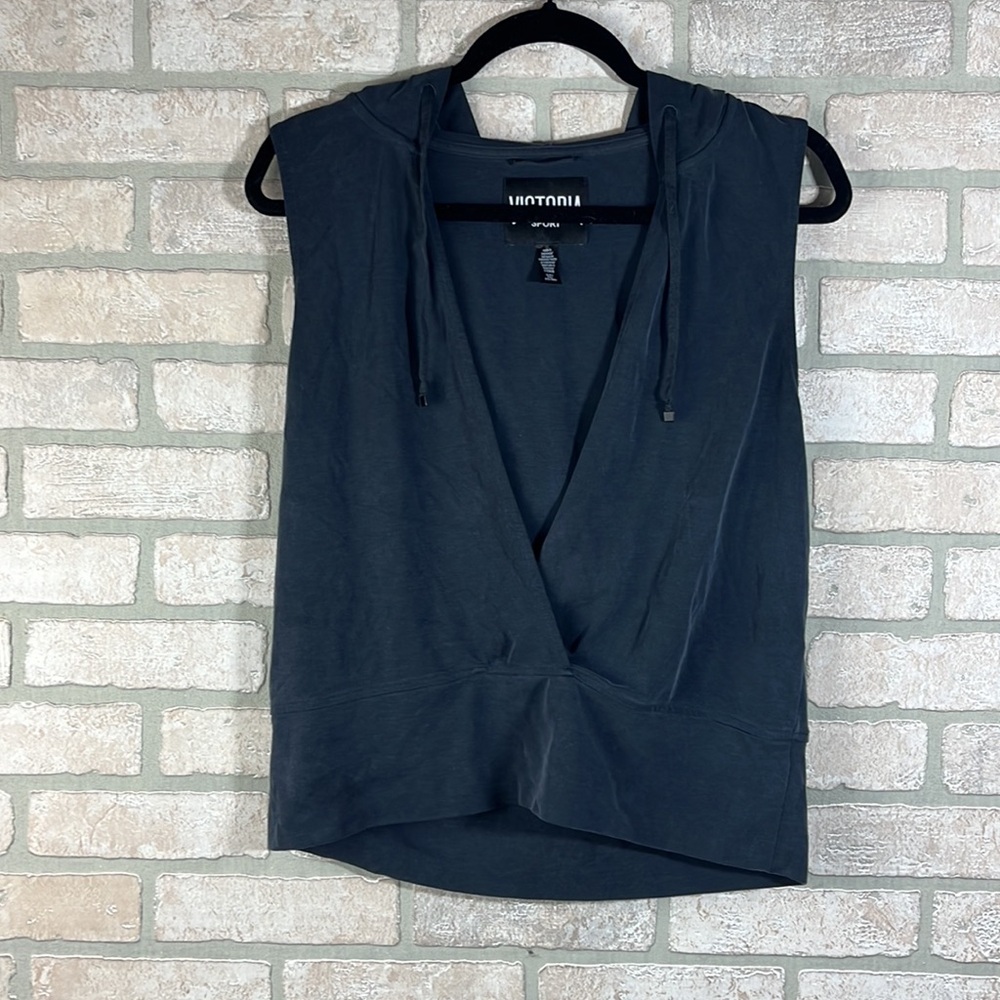 Victoria's Secret Sport Crossover Sleeveless Hoodie- Size S